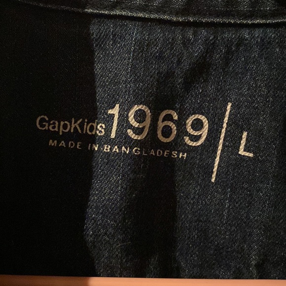Girls Gap Kids jean jacket large - Picture 6 of 7